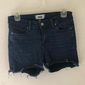 Paige cut off denim shorts